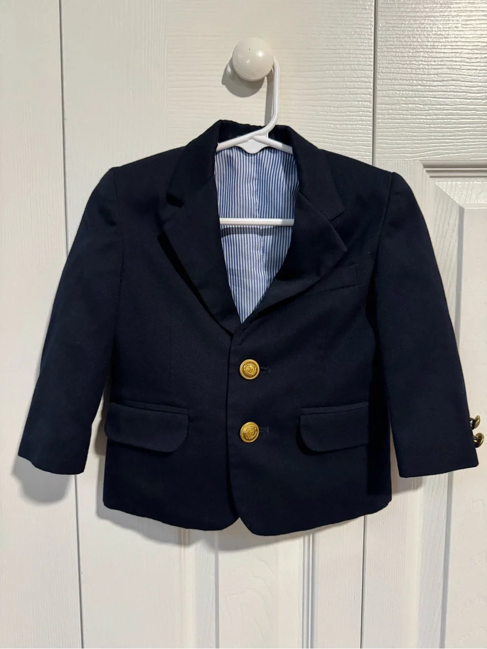 Tommy Hilfiger Boys Navy Blazer with Gold Buttons